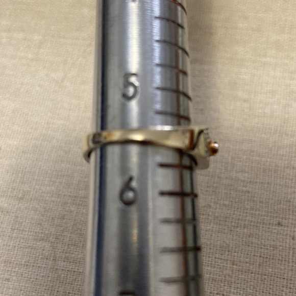 14k white gold diamond ring, size 5 1/2 - Picture 8 of 9